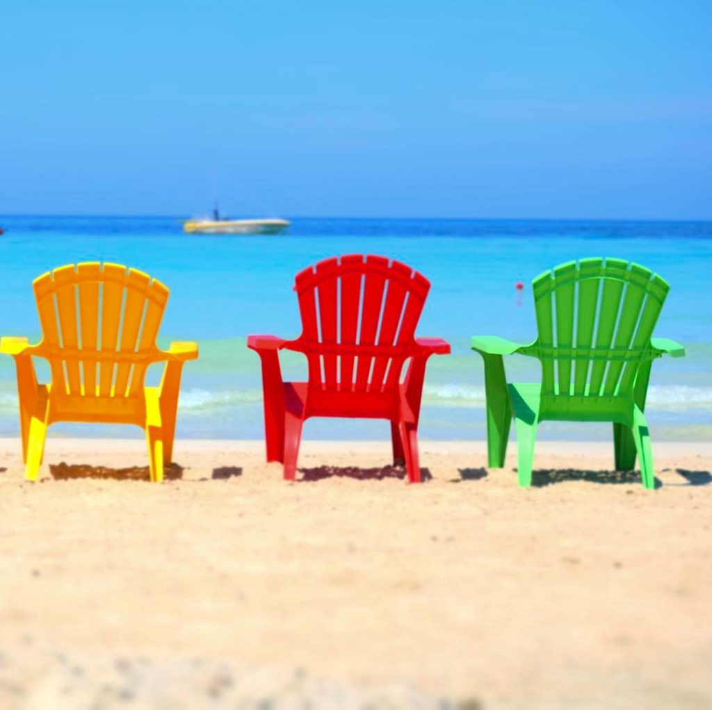 Beach chair 7 Mile Beach Jamaica