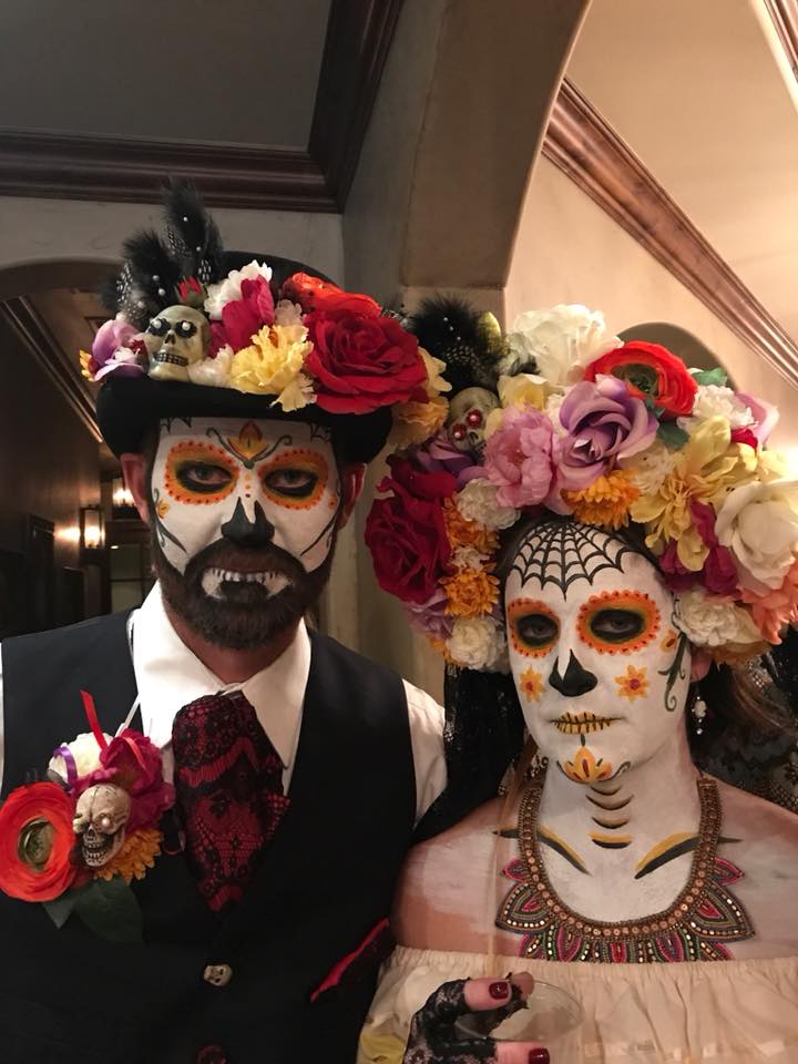 Catrina-inspired costumes, Day of the Dead celebration