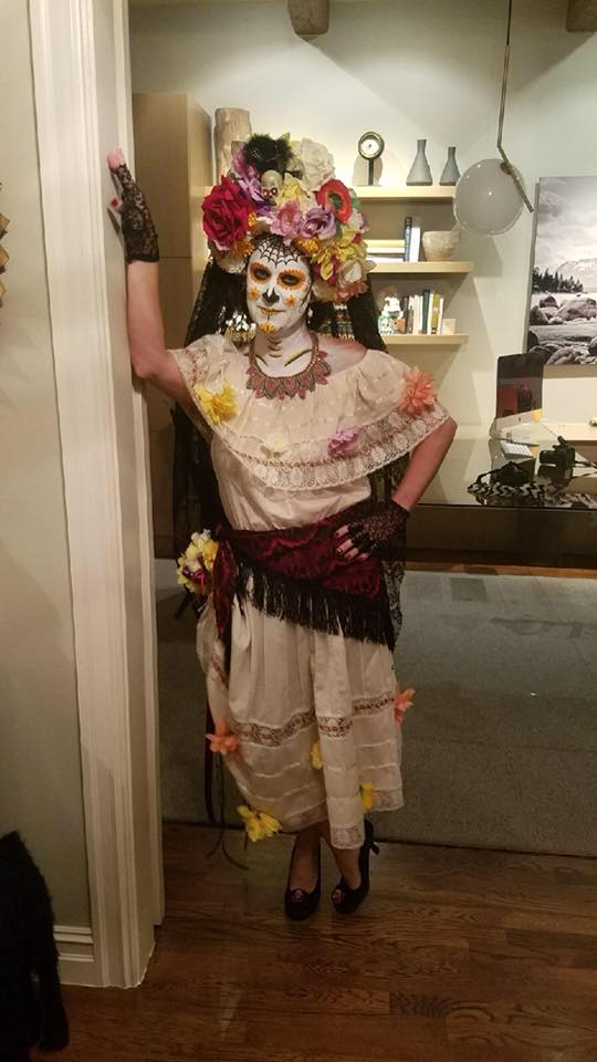 Catrina-inspired costume, Day of the Dead Celebration