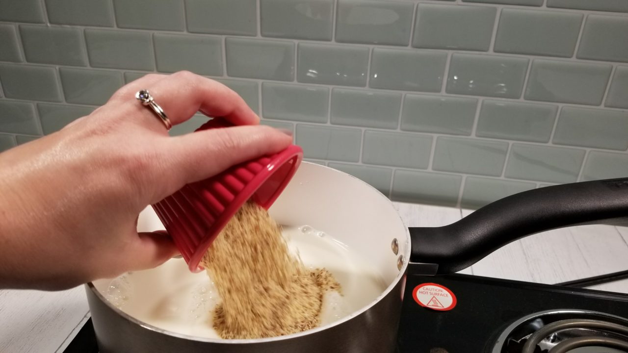 Adding almond meal, Egg Nog