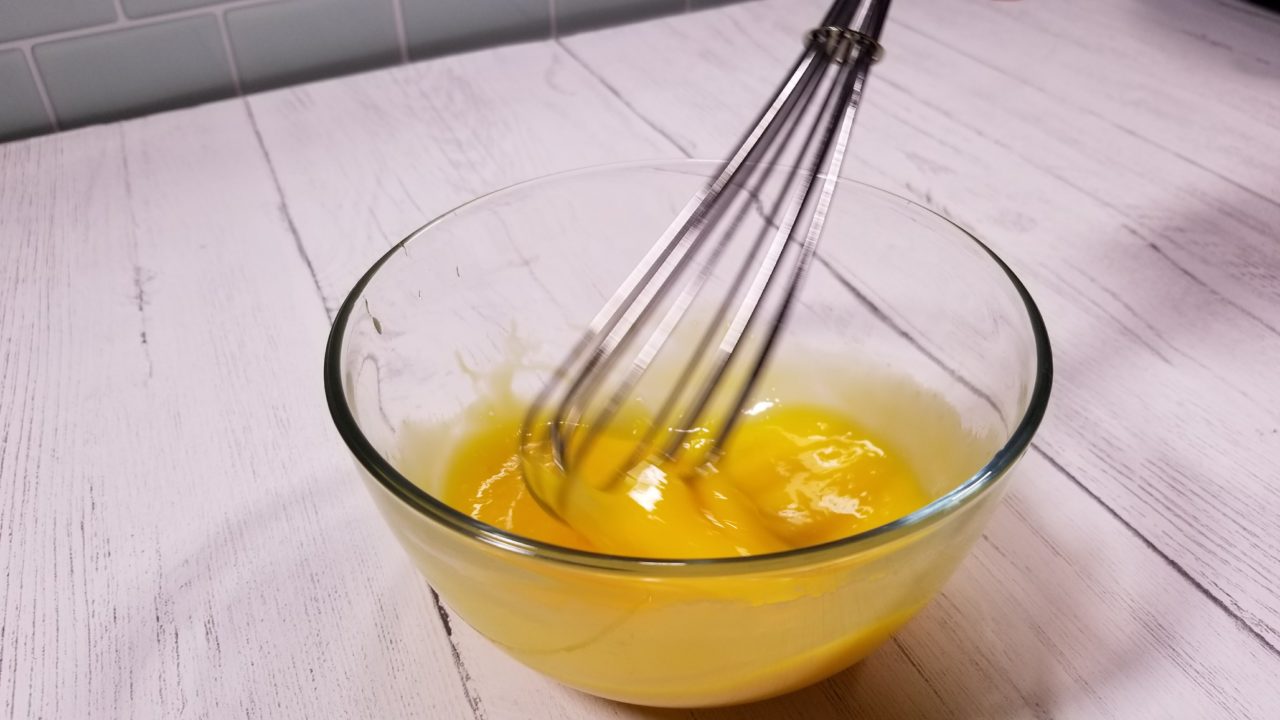 Mixing eggs, Mexican Egg Nog