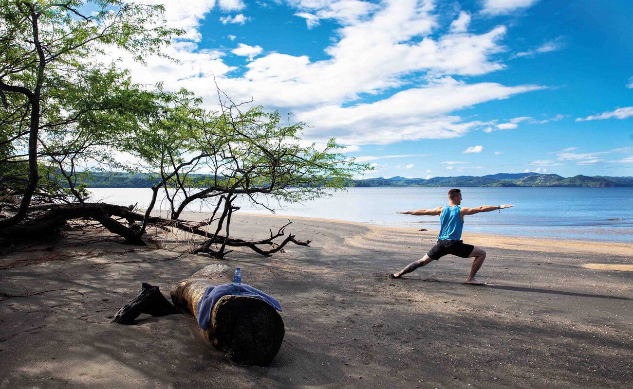 Yoga on the beach